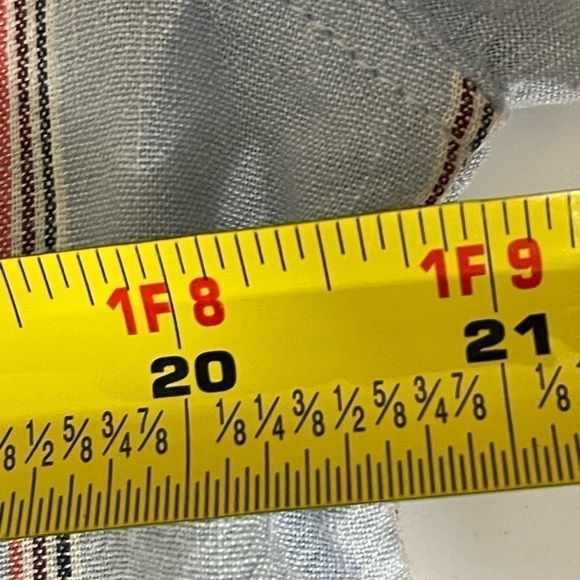 Old Navy sz x sm shirt style button down lite  blue with pin striping - Picture 4 of 10